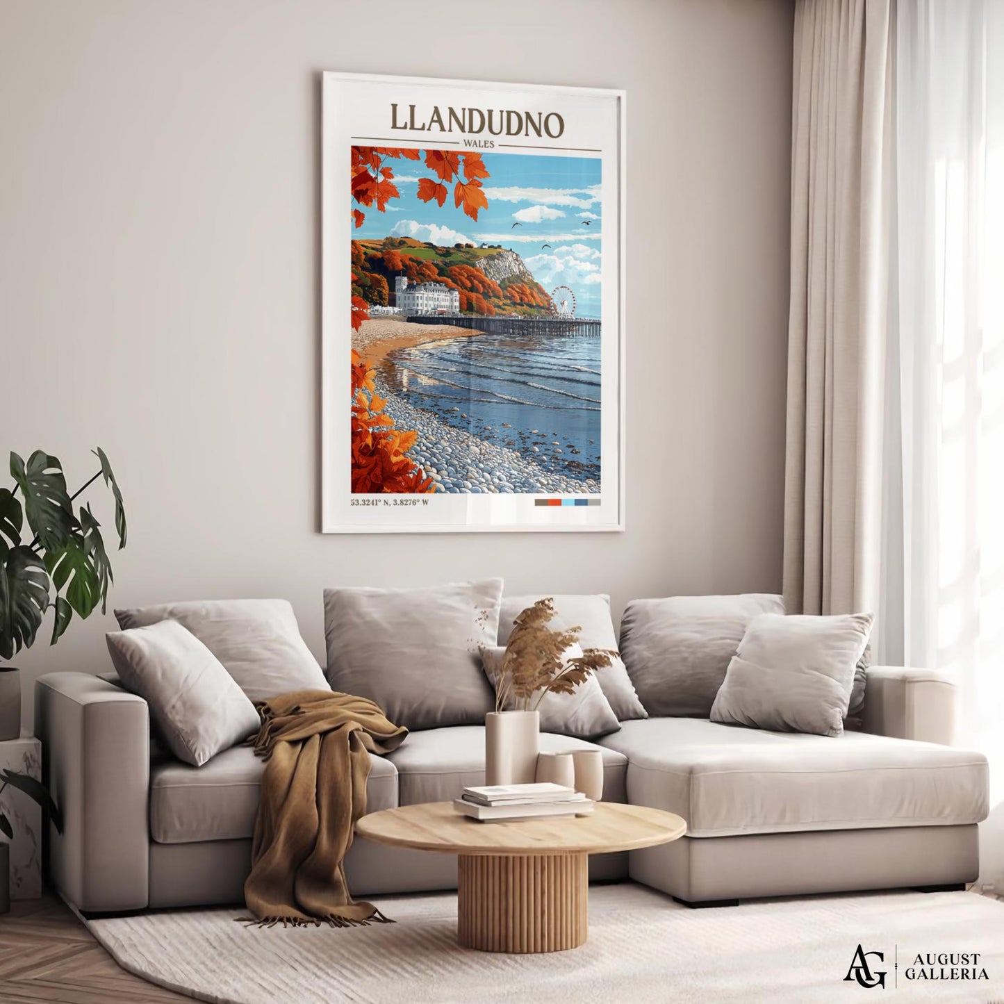 Llandudno Wales Retro Travel Print
