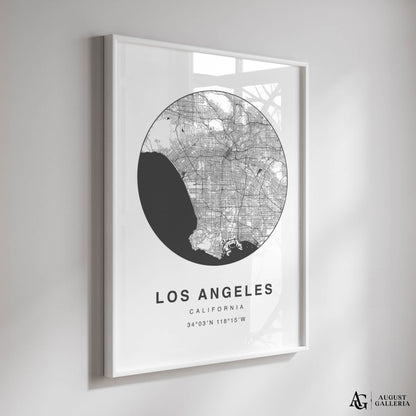 Los Angeles Minimalist Map