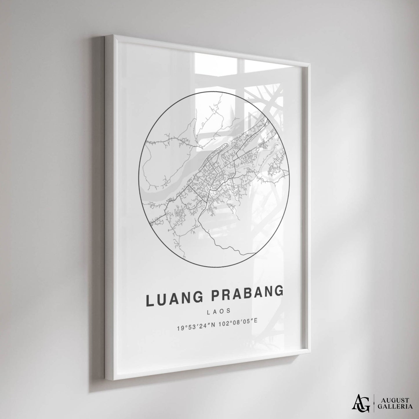 Luang Prabang Minimalist Map