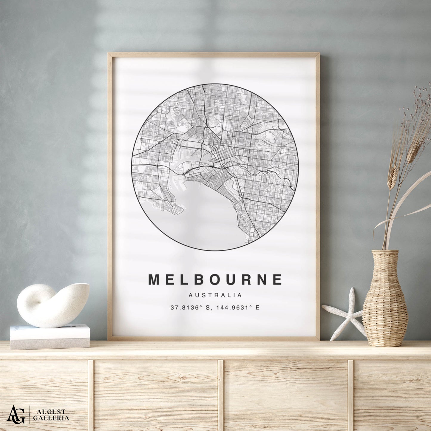 Melbourne Minimalist Map