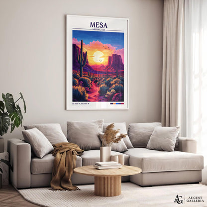 Mesa Arizona Retro Travel Print