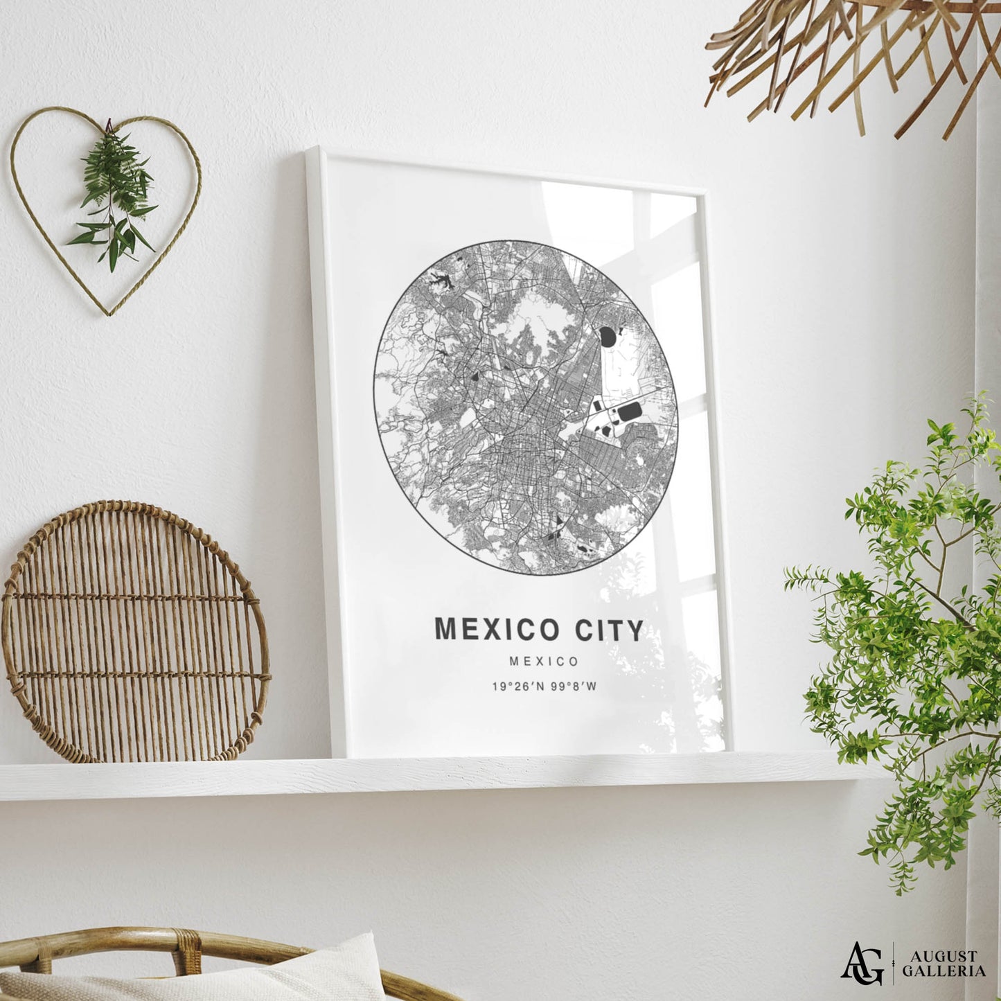 Mexico City Minimalist Map