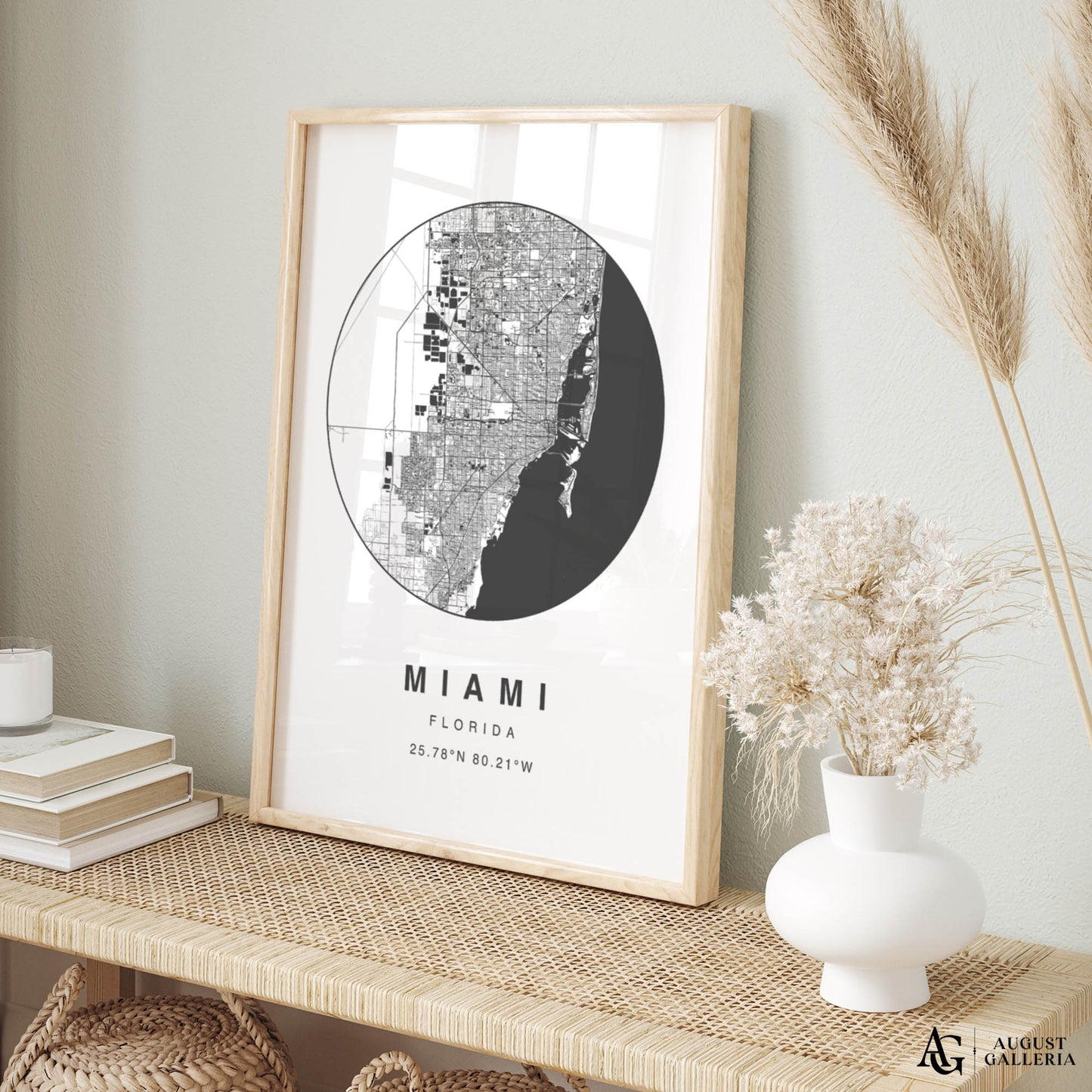 Miami Minimalist Map