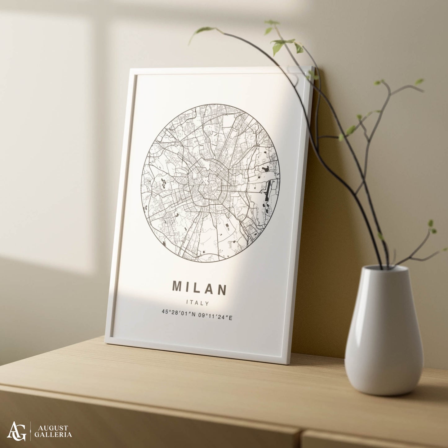 Milan Minimalist Map