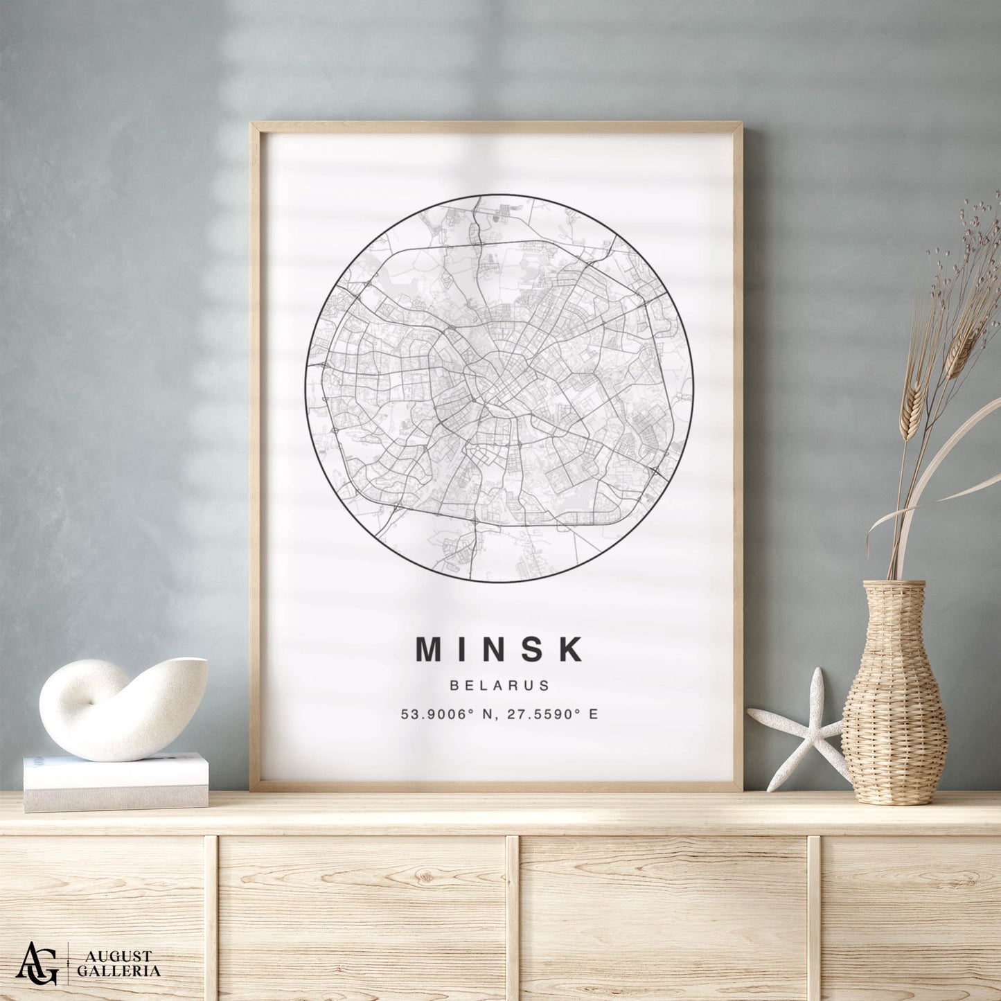 Minsk Minimalist Map