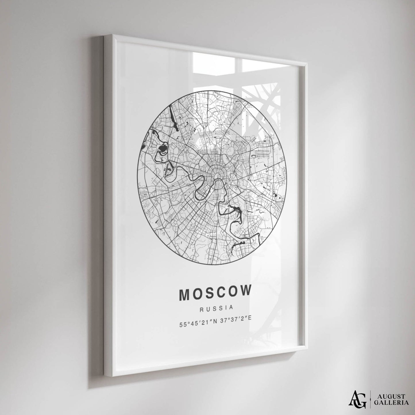 Moscow Minimalist Map