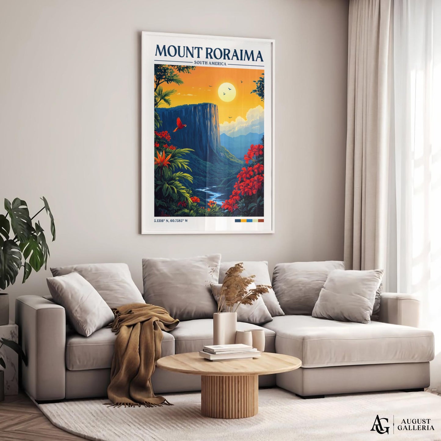 Mount Roraima Retro Travel Print