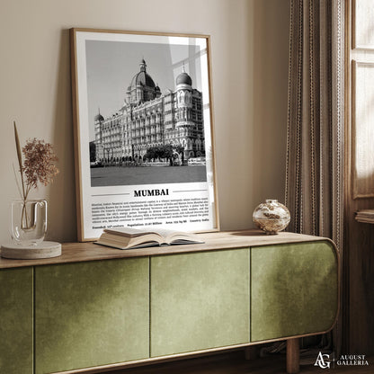 Mumbai Black & White City Print