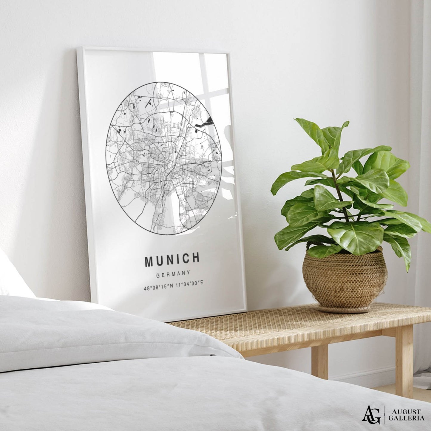 Munich Minimalist Map