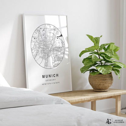 Munich Minimalist Map