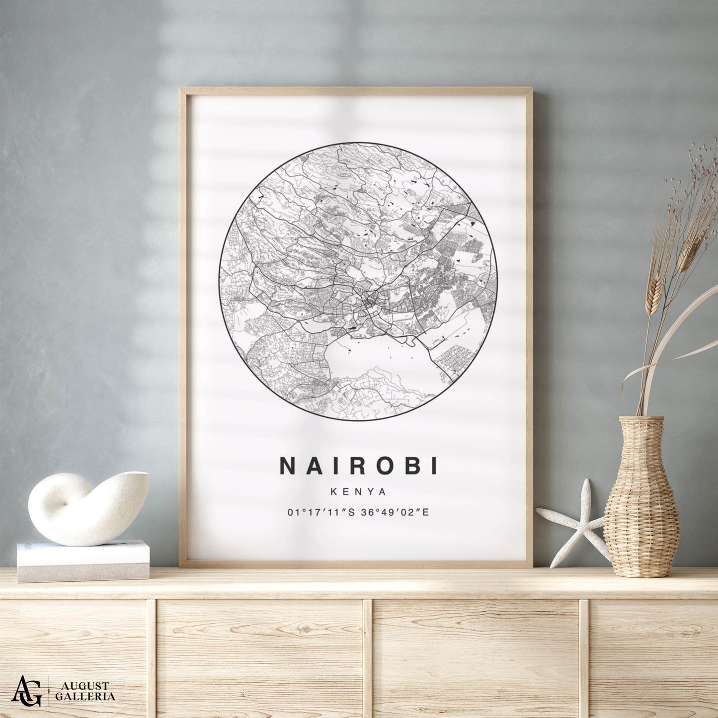 Nairobi Minimalist Map