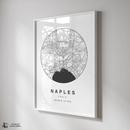 Naples Minimalist Map