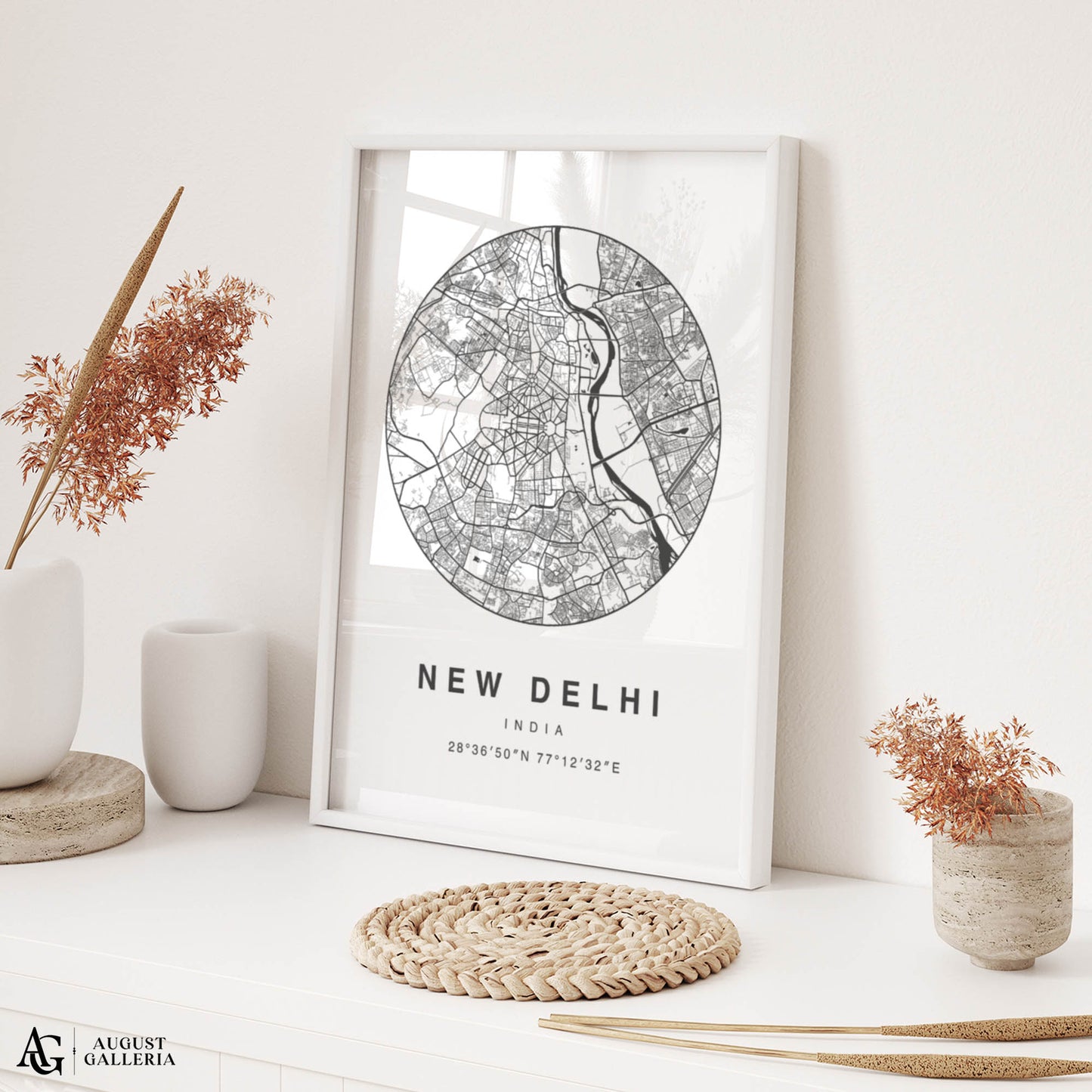 New Delhi Minimalist Map