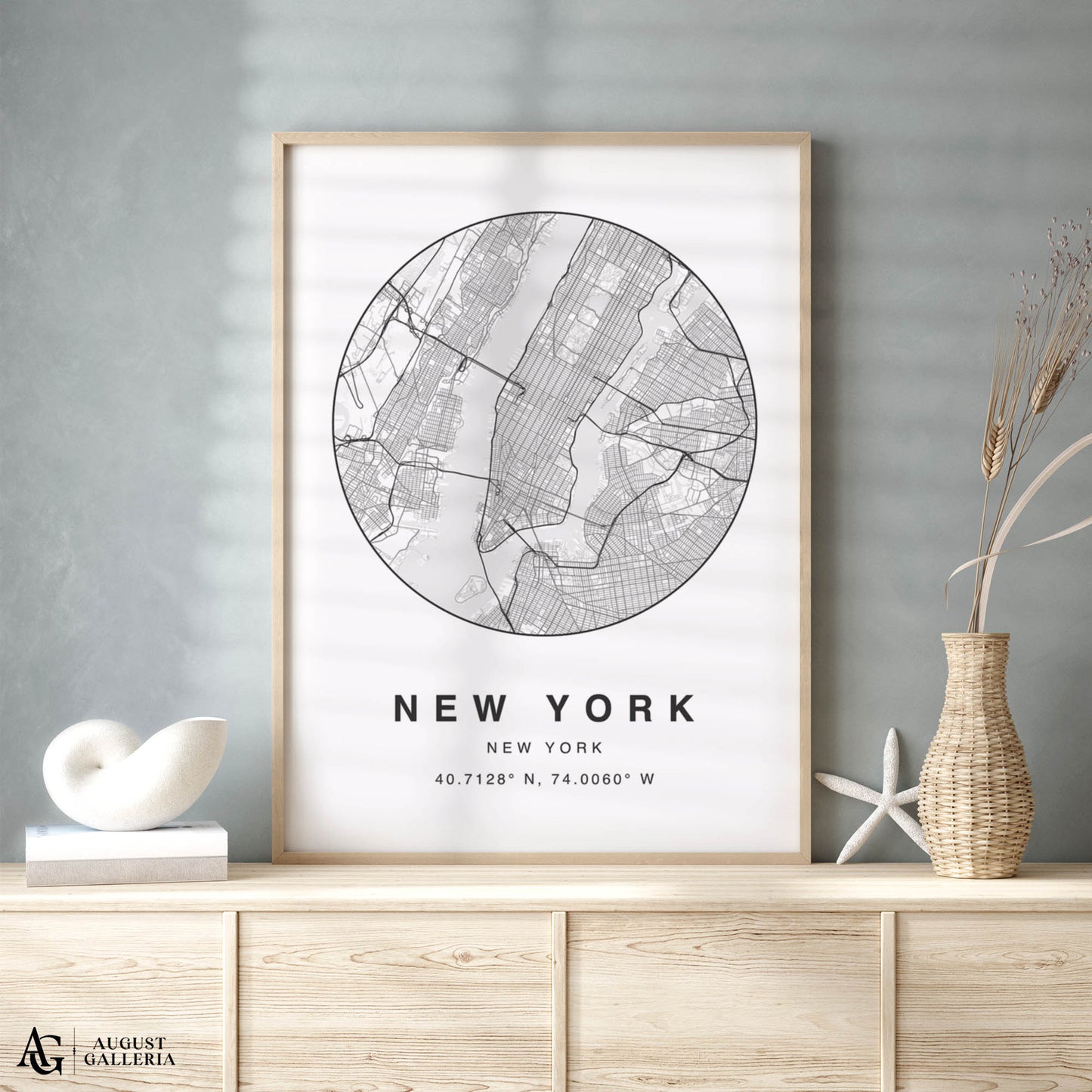 New York Minimalist Map