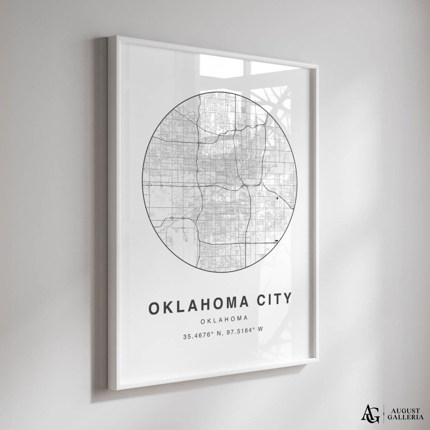 Oklahoma City Minimalist Map