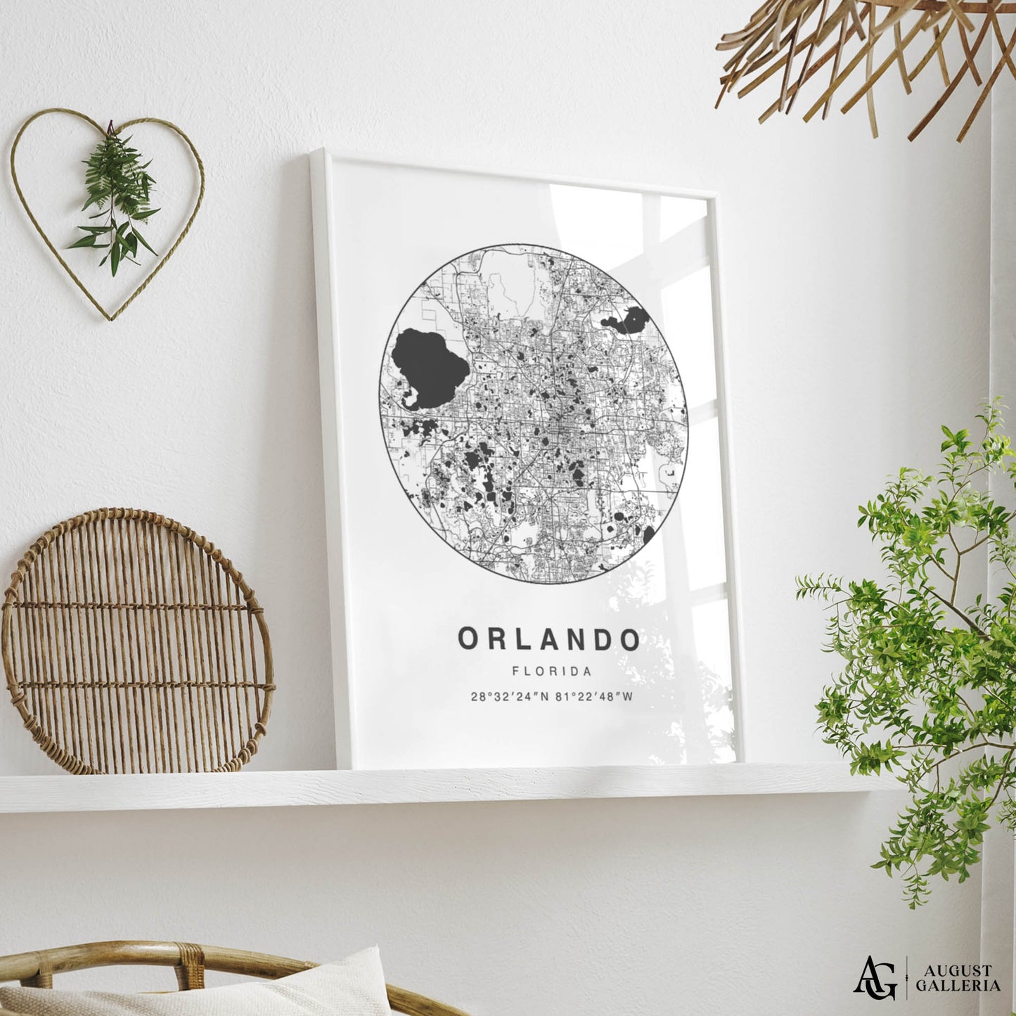 Orlando Minimalist Map