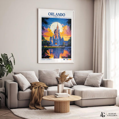Orlando Florida Retro Travel Print