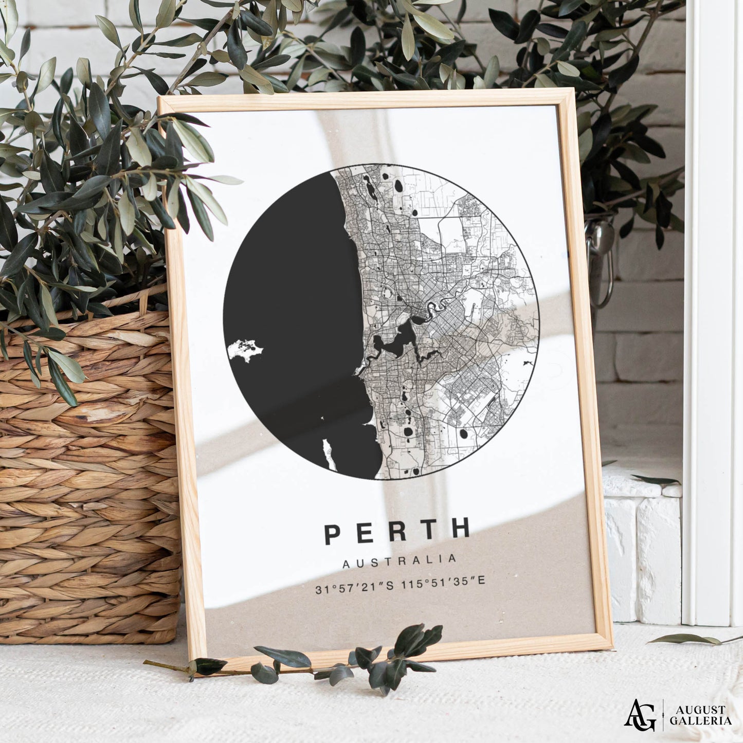 Perth Minimalist Map