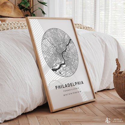 Philadelphia Minimalist Map