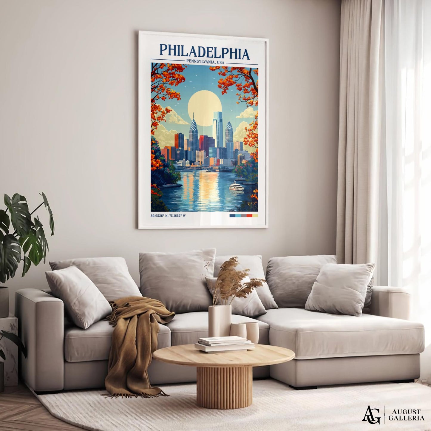 Philadelphia Retro Travel Print