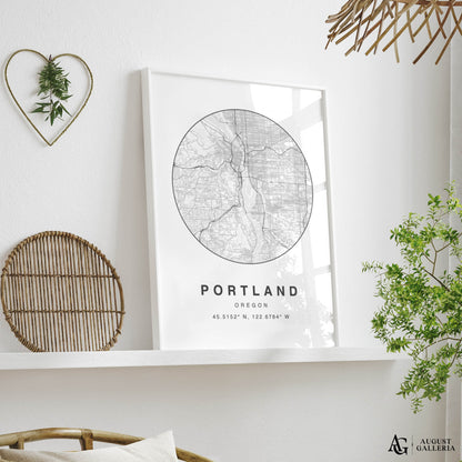 Portland Minimalist Map