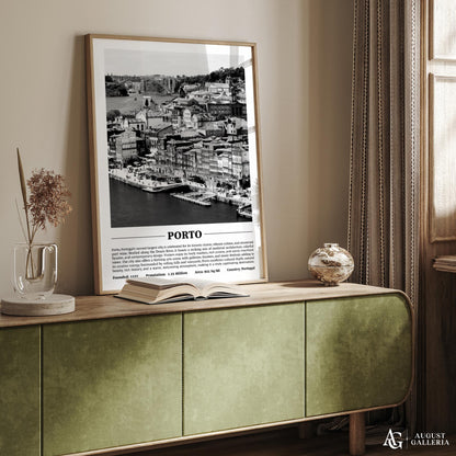 Porto Black & White City Print