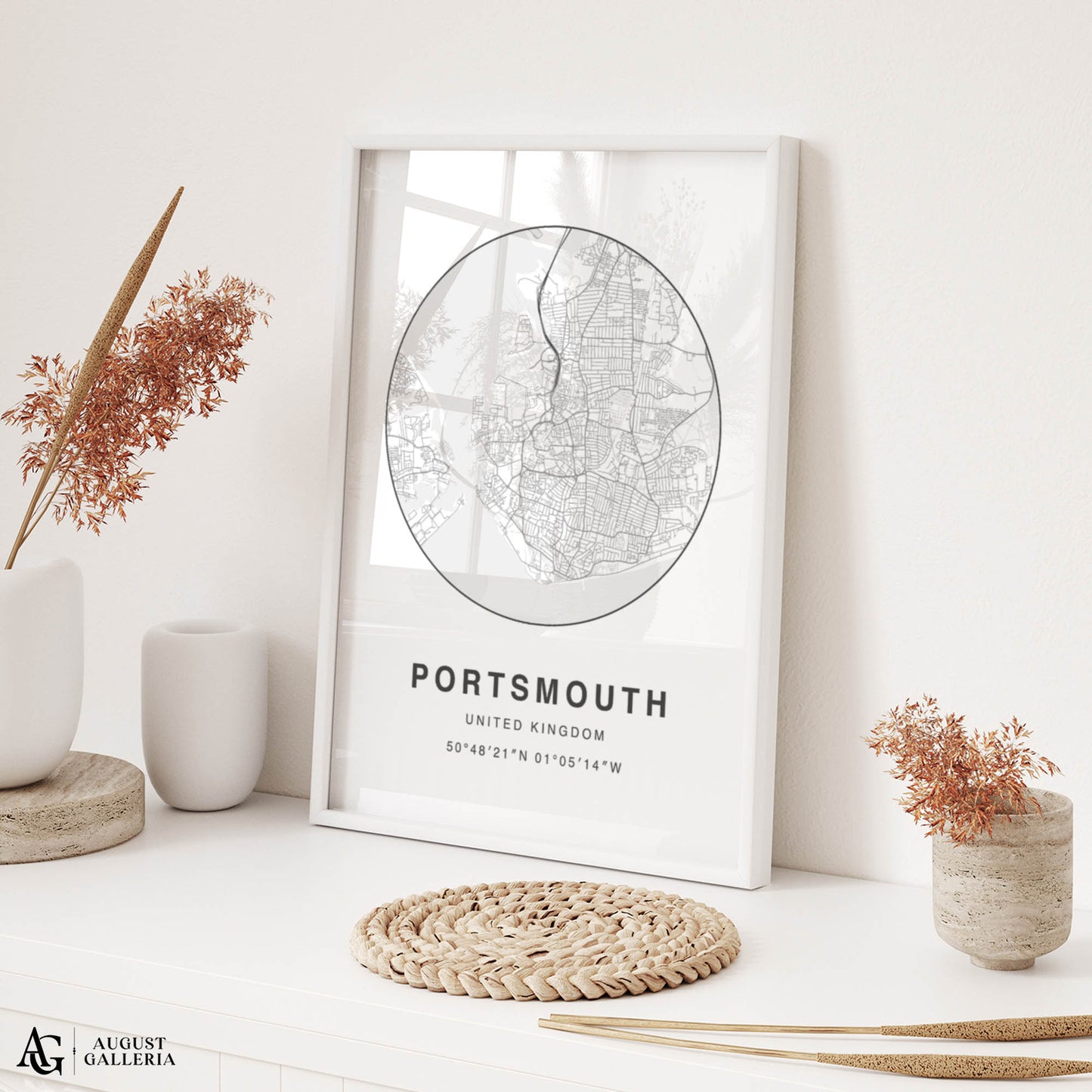 Portsmouth Minimalist Map