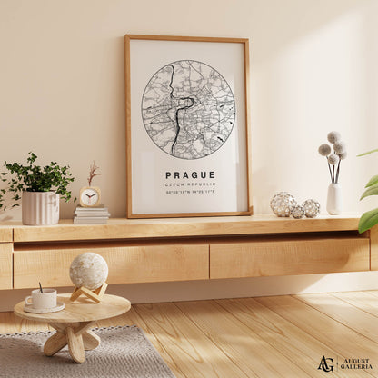 Prague Minimalist Map