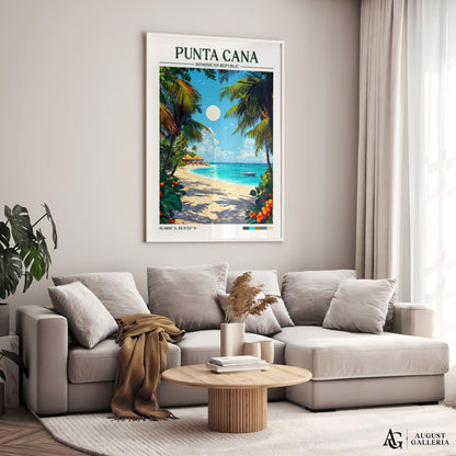 Punta Cana Retro Travel Print
