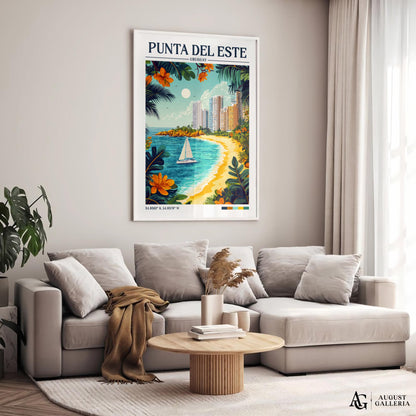Punta del Este Retro Travel Print