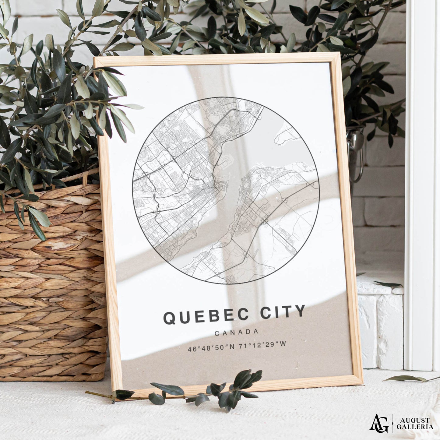 Quebec City Minimalist Map
