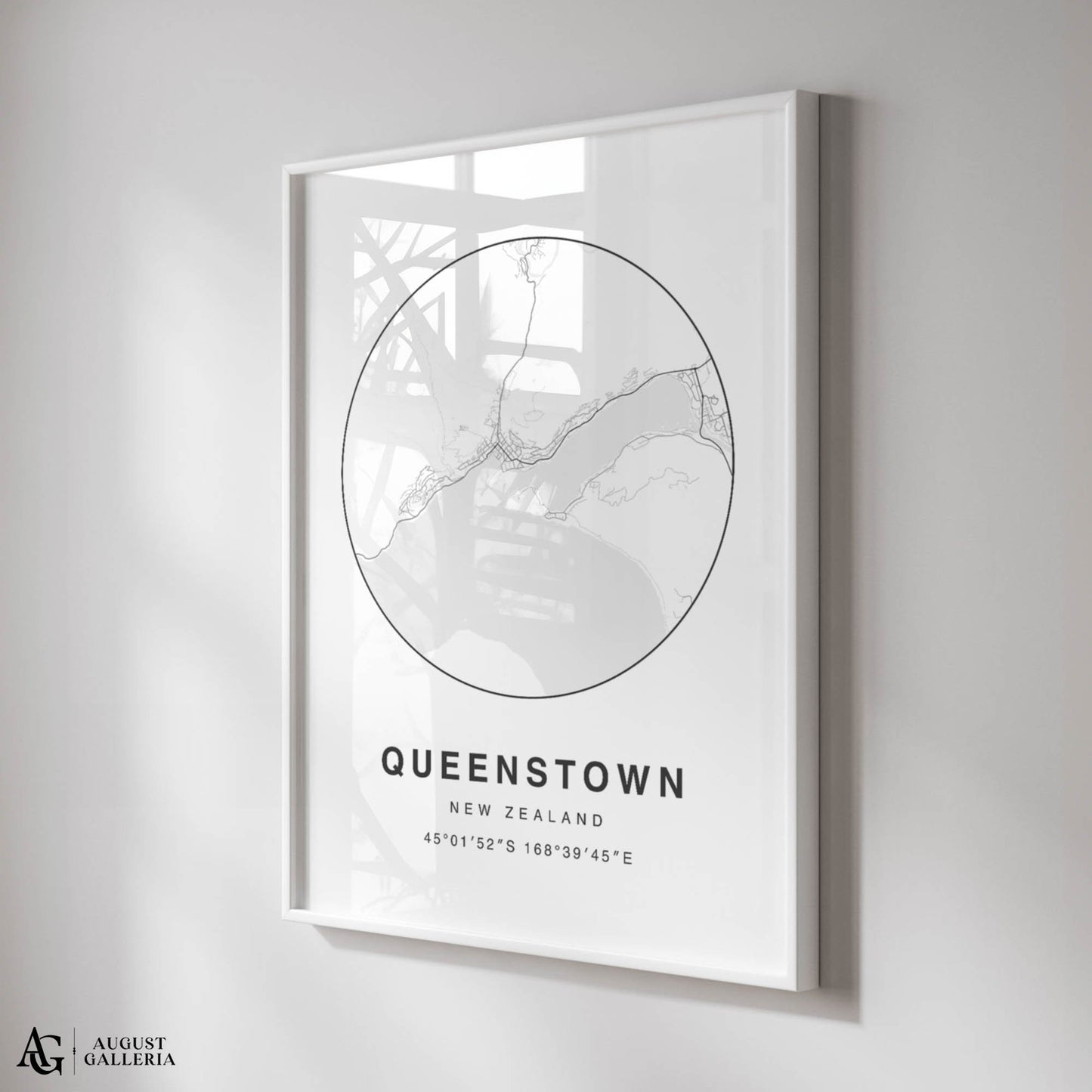 Queenstown Minimalist Map