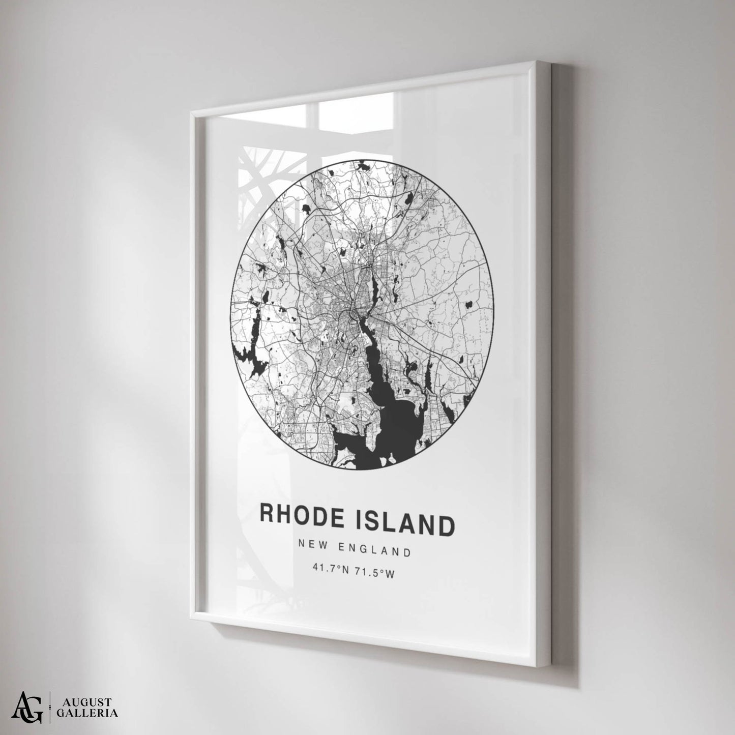 Rhode Island Minimalist Map