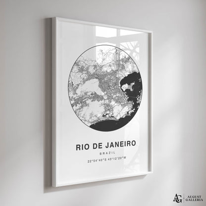 Rio de Janeiro Minimalist Map