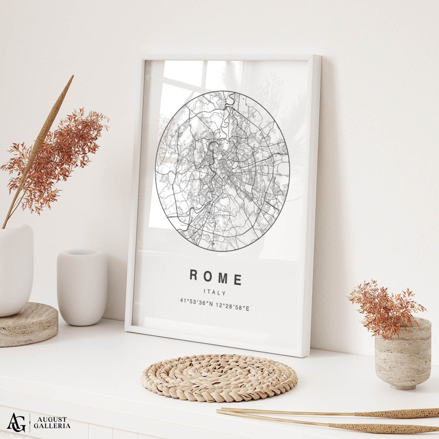 Rome Minimalist Map