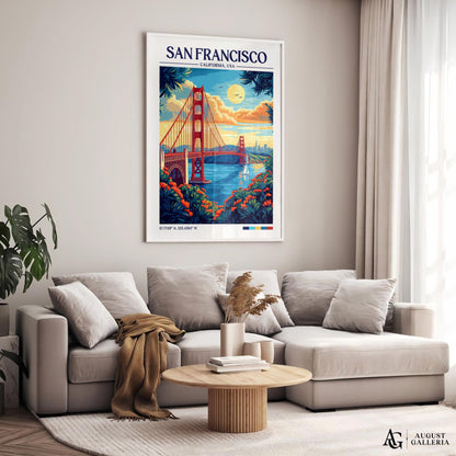 San Francisco Retro Travel Print