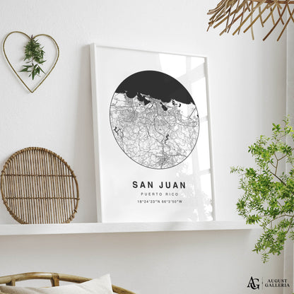 San Juan Minimalist Map
