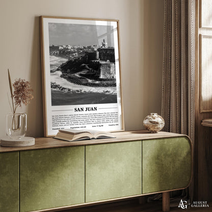 San Juan Black & White City Print