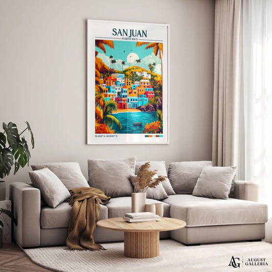 San Juan Retro Travel Print