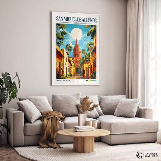 San Miguel de Allende Retro Travel Print