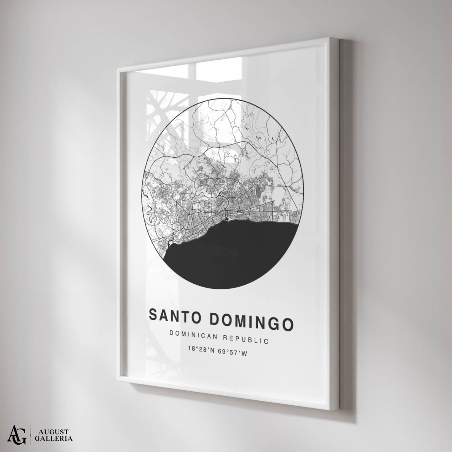 Santo Domingo Minimalist Map