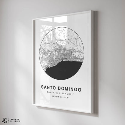 Santo Domingo Minimalist Map