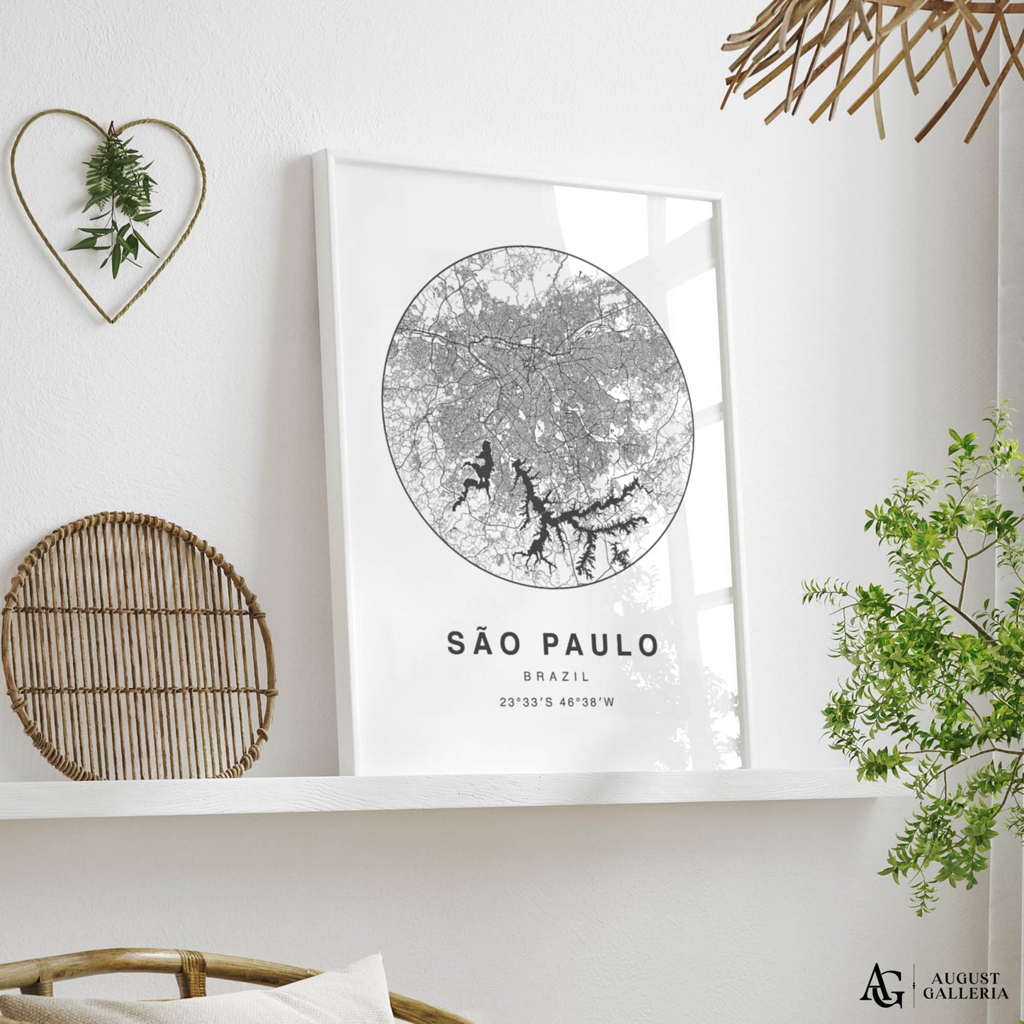 São Paulo Minimalist Map