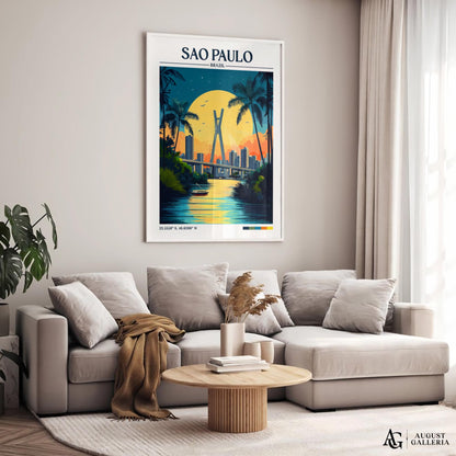 São Paulo Retro Travel Print