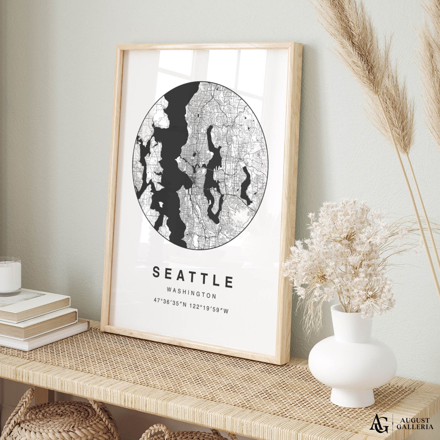Seattle Minimalist Map