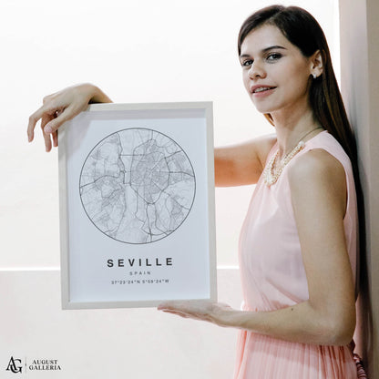 Seville Minimalist Map