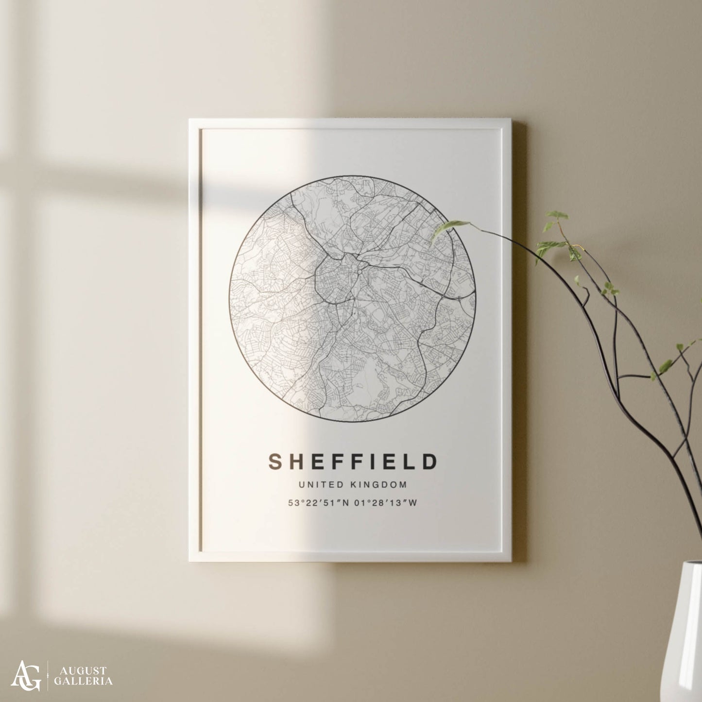 Sheffield Minimalist Map