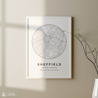Sheffield Minimalist Map