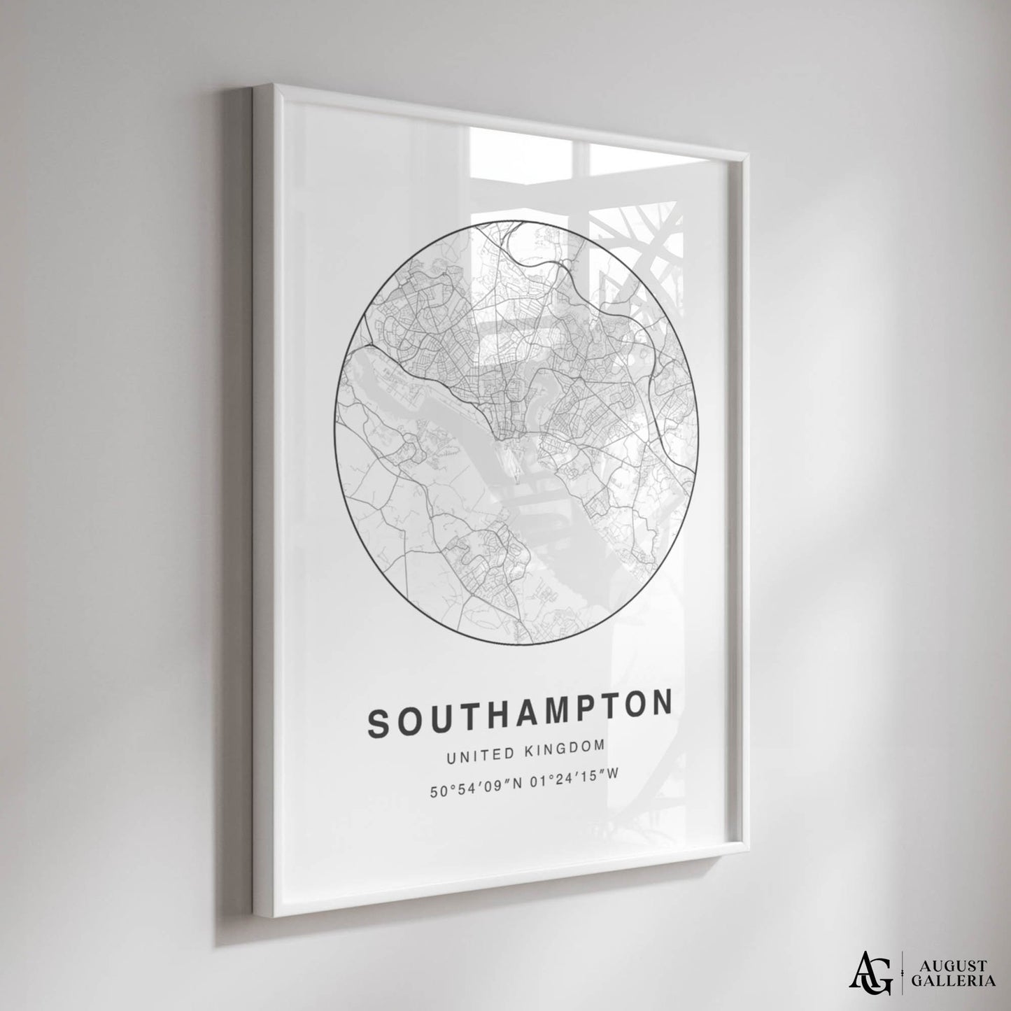 Southampton Minimalist Map