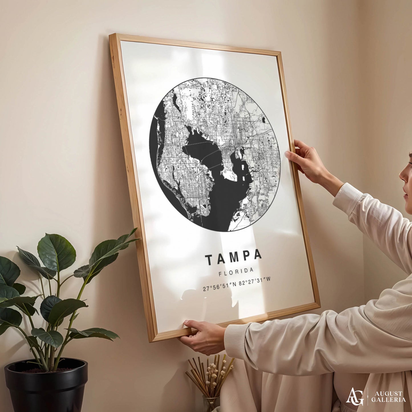 Tampa Minimalist Map